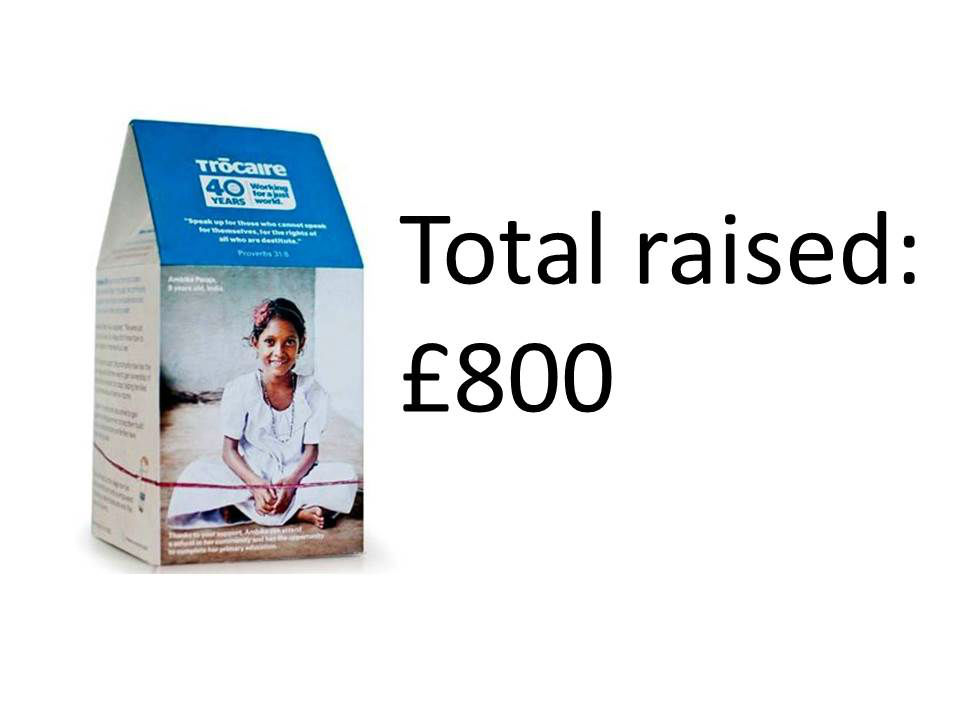 £800 raised for Trocaire