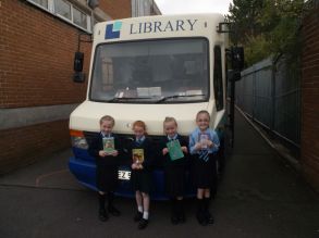 The library bus returns to St Vincent de Paul